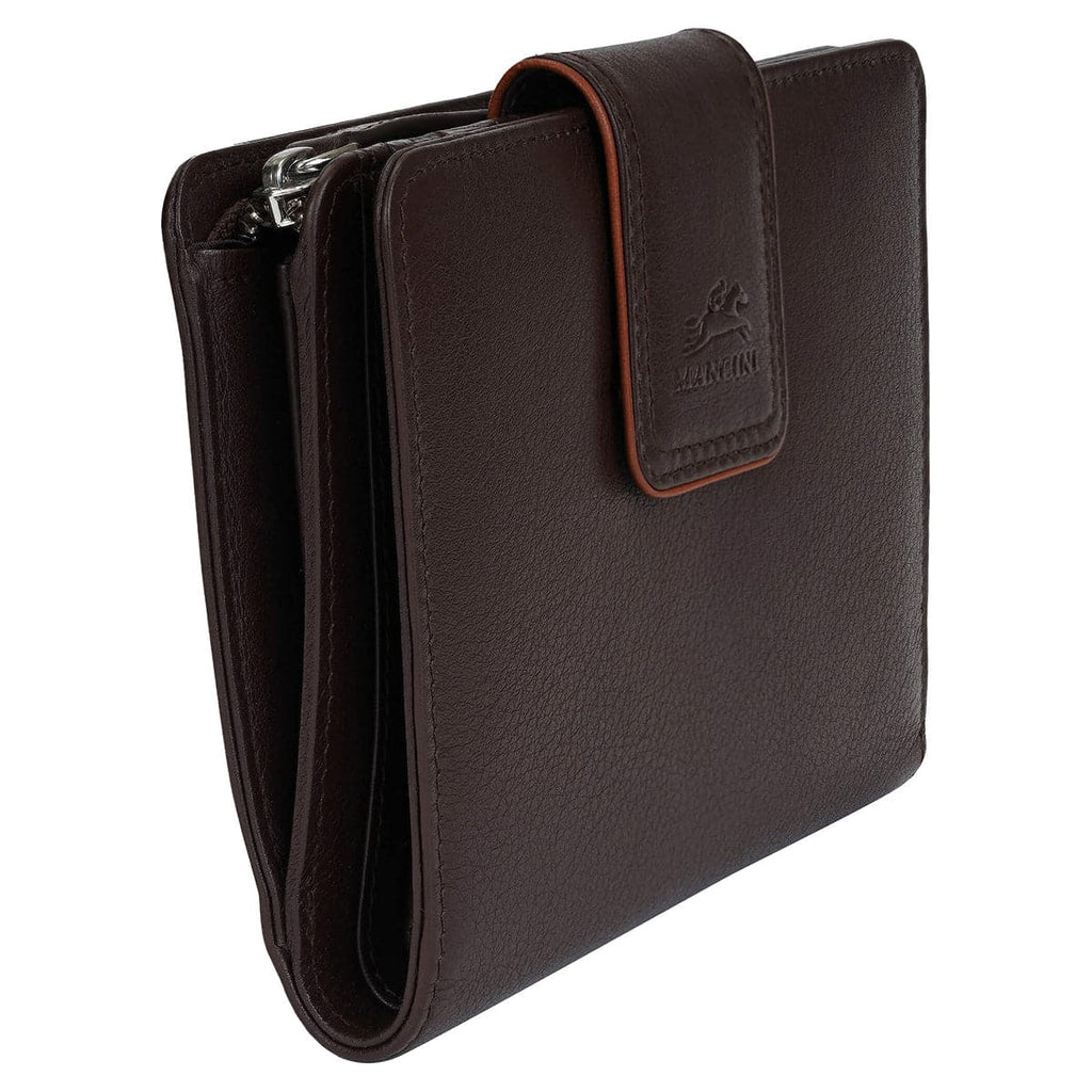 Mancini Sonoma Women’s Medium Leather Clutch Wallet with Enhanced RFID Protection Mancini