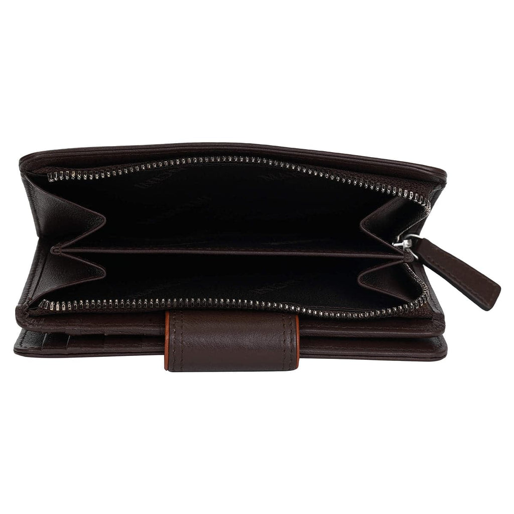Mancini Sonoma Women’s Medium Leather Clutch Wallet with Enhanced RFID Protection Mancini