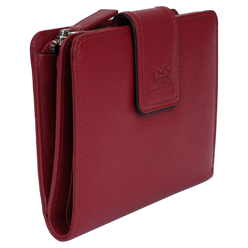 Mancini Sonoma Women’s Medium Leather Clutch Wallet with Enhanced RFID Protection Mancini