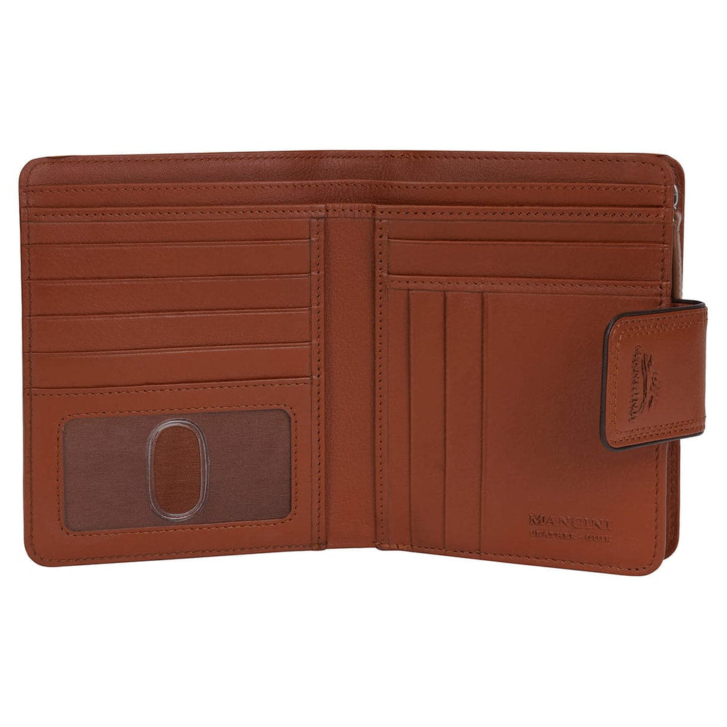 Mancini Sonoma Women’s Medium Leather Clutch Wallet with Enhanced RFID Protection Mancini