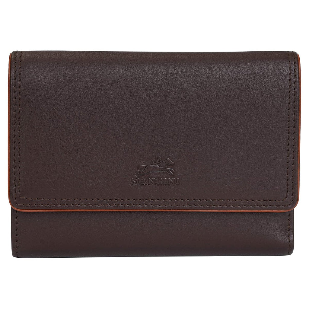 Mancini Sonoma Women’s Medium Flapover Clutch Wallet with RFID Protection Mancini