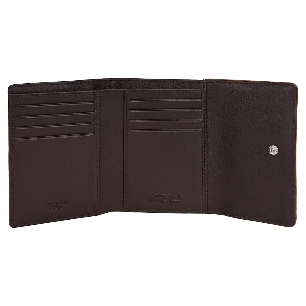 Mancini Sonoma Women’s Medium Flapover Clutch Wallet with RFID Protection Mancini