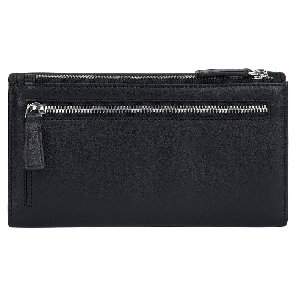Mancini Sonoma Women’s Medium Flapover Clutch Trifold Wallet with RFID Protection Mancini