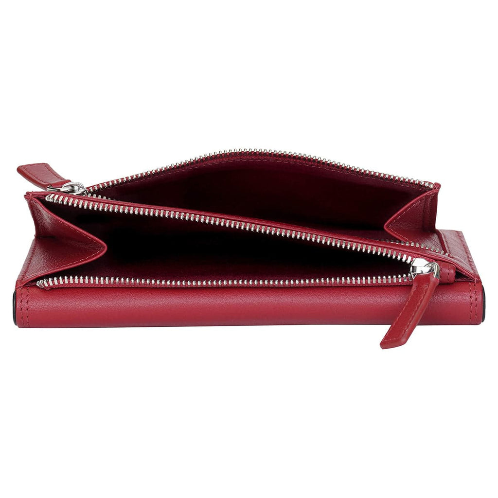 Mancini Sonoma Women’s Medium Flapover Clutch Trifold Wallet with RFID Protection Mancini