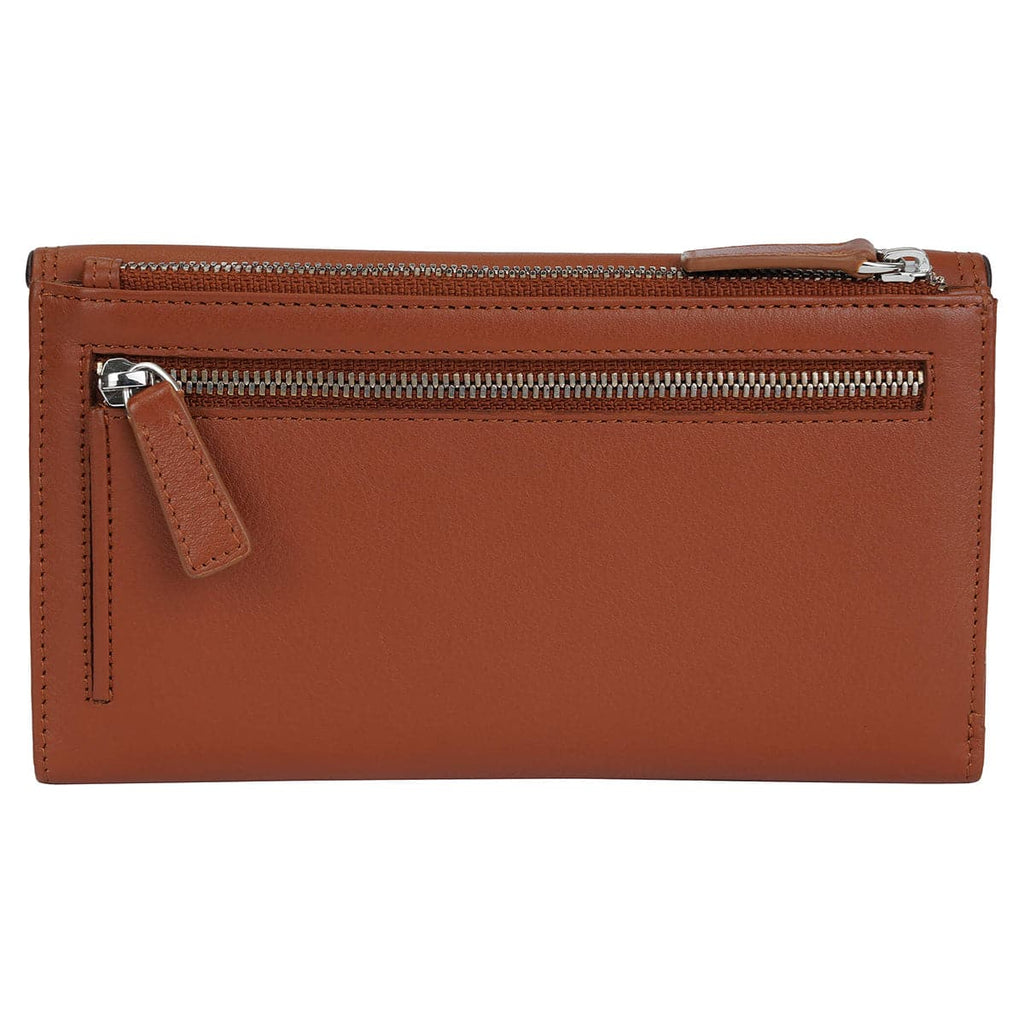 Mancini Sonoma Women’s Medium Flapover Clutch Trifold Wallet with RFID Protection Mancini