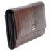 Mancini Croco2 Women’s Quad Fold Wallet with Enhanced RFID Security Mancini