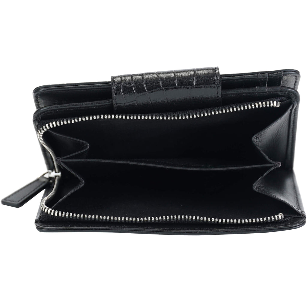 Mancini Croco2 Women’s Medium Clutch Wallet with Enhanced RFID Protection Mancini