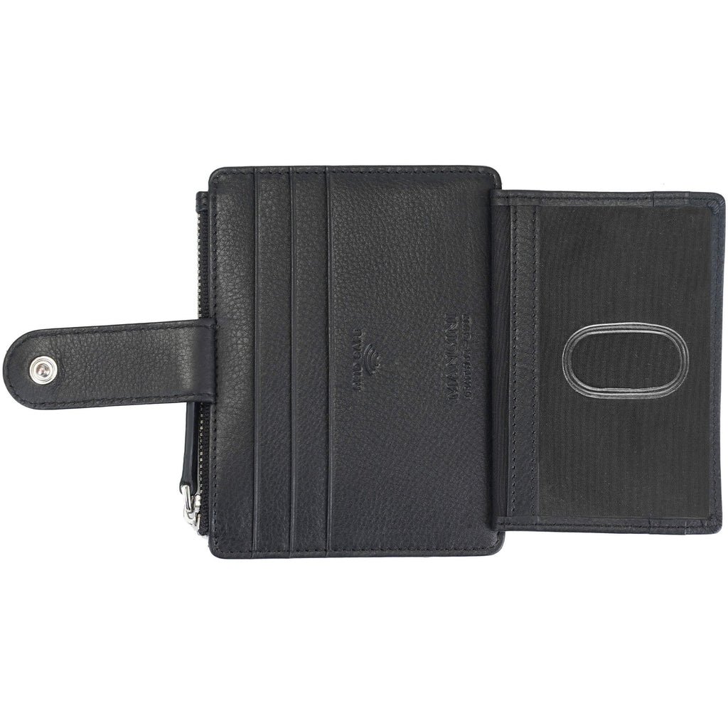 Mancini Croco2 Women’s Card Case with Enhanced RFID Protection Mancini