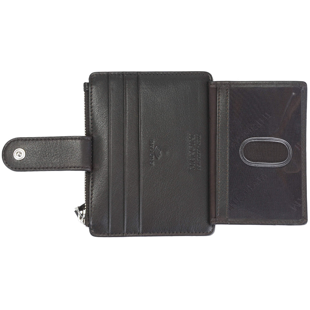 Mancini Croco2 Women’s Card Case with Enhanced RFID Protection Mancini