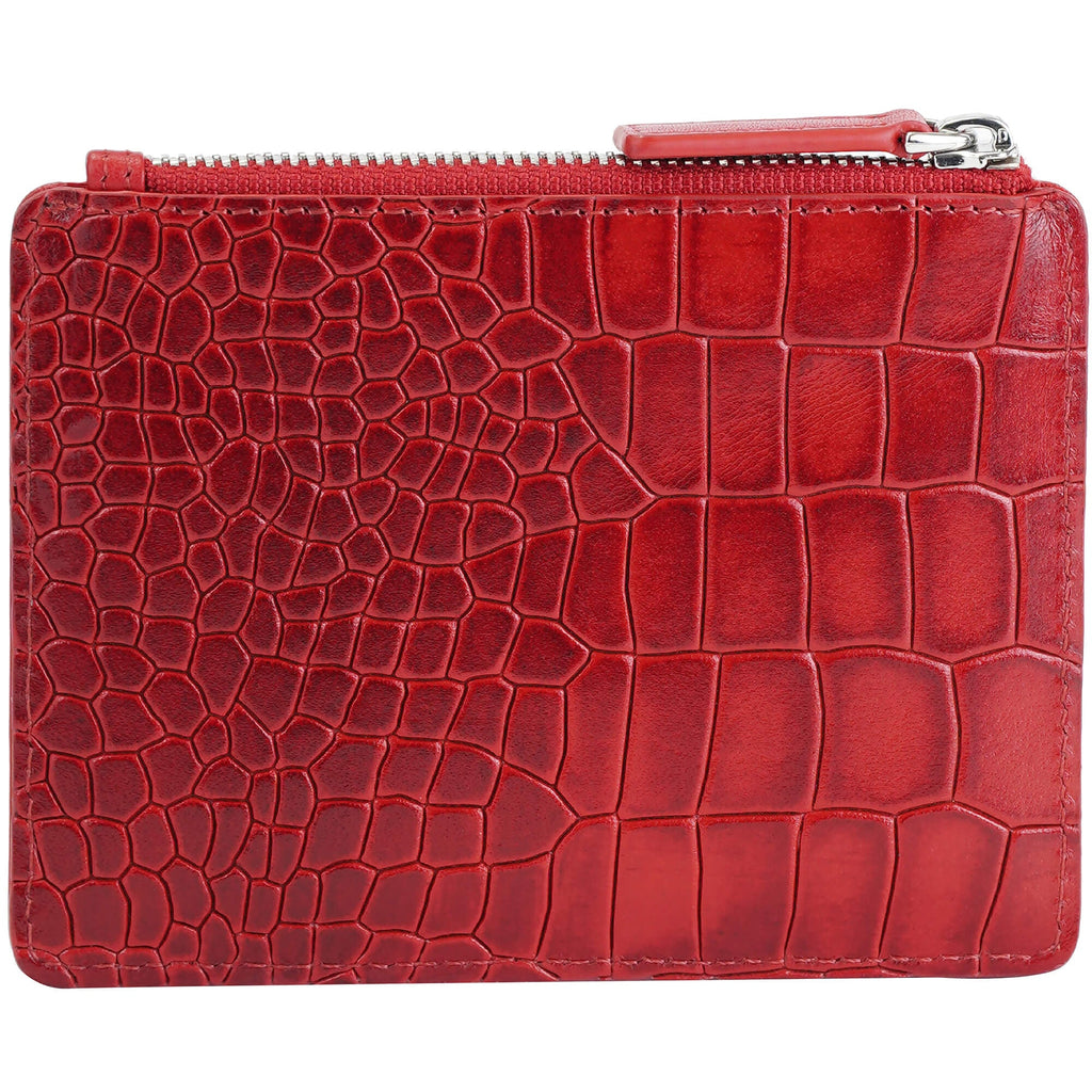 Mancini Croco2 Women’s Card Case with Enhanced RFID Protection Mancini