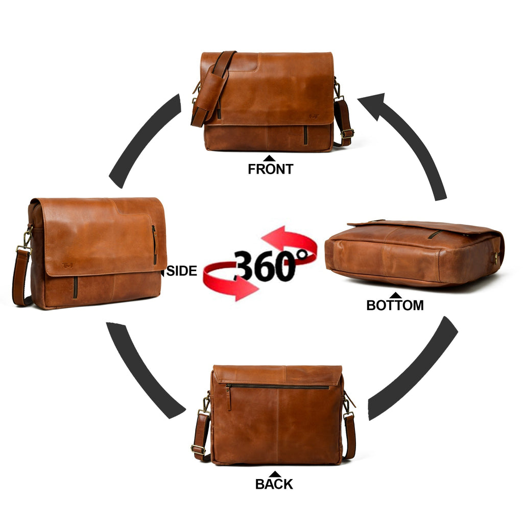 Wilson Tan Leather Crossbody Bag Classy Leather Bags