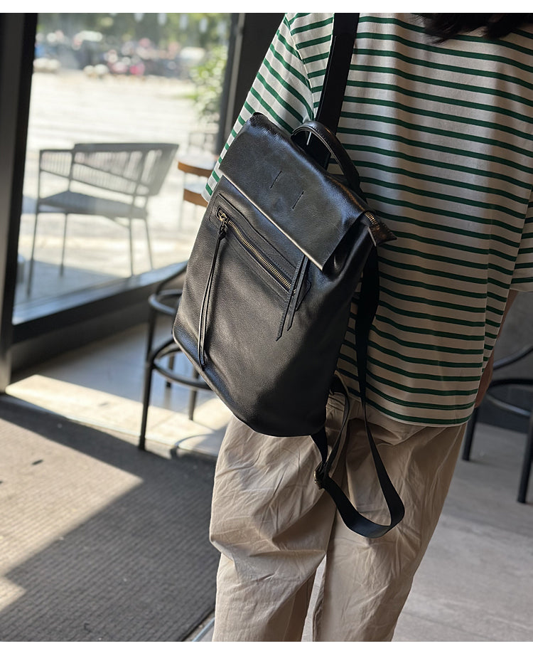 Handmade Leather Backpack for Women, Ladies Genuine Leather Backpack, Best Leather Women's Backpack for School RockCow Leather Studio