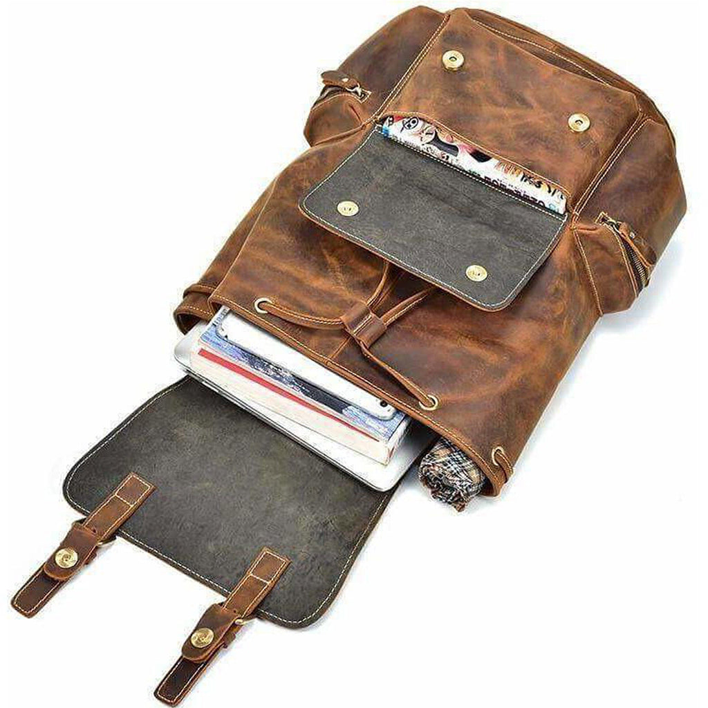 The Armstrong Buffalo Backpack Classy Leather Bags