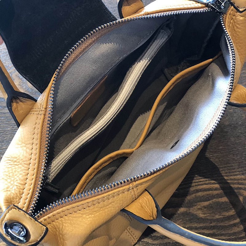 Leather Crossbody Bags for Women, Small Leather Shoulder Bag, Full Grain Leather Top Handle Bag RockCow Leather Studio