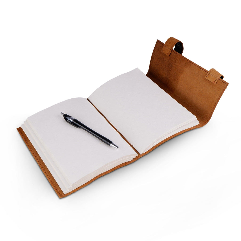 Vintage Dark Brown Leather Journal Classy Leather Bags