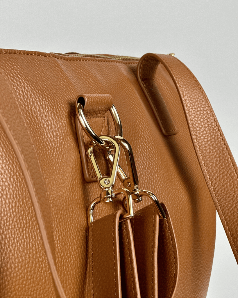 The Lillian Diaper Bag - Cognac Baldwin Baby Company