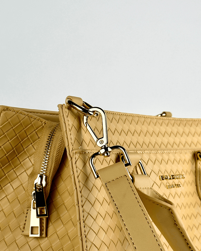 The Montrose Diaper Bag Tote - Dune Baldwin Baby Company