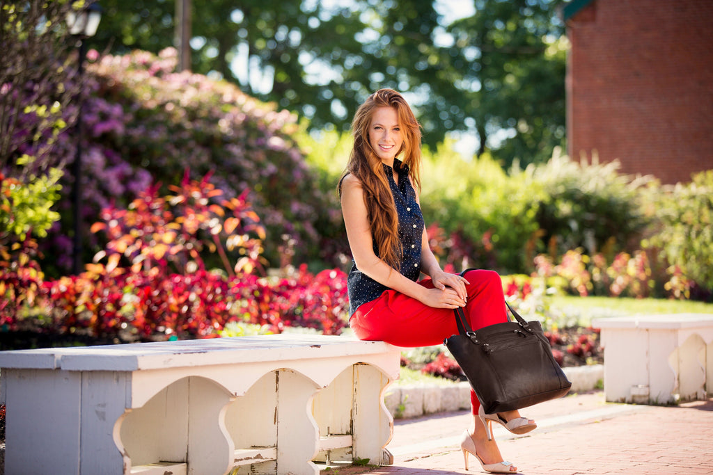 Osgoode Marley Daphne Triple Entry Leather Tote 7006 Osgoode Marley