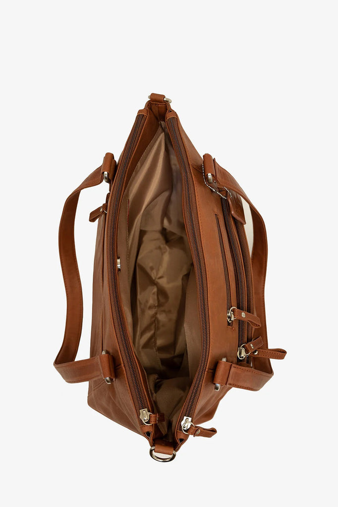 Osgoode Marley Daphne Triple Entry Leather Tote 7006 Osgoode Marley