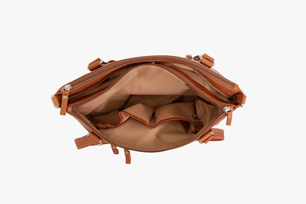 Osgoode Marley Daphne Triple Entry Leather Tote 7006 Osgoode Marley