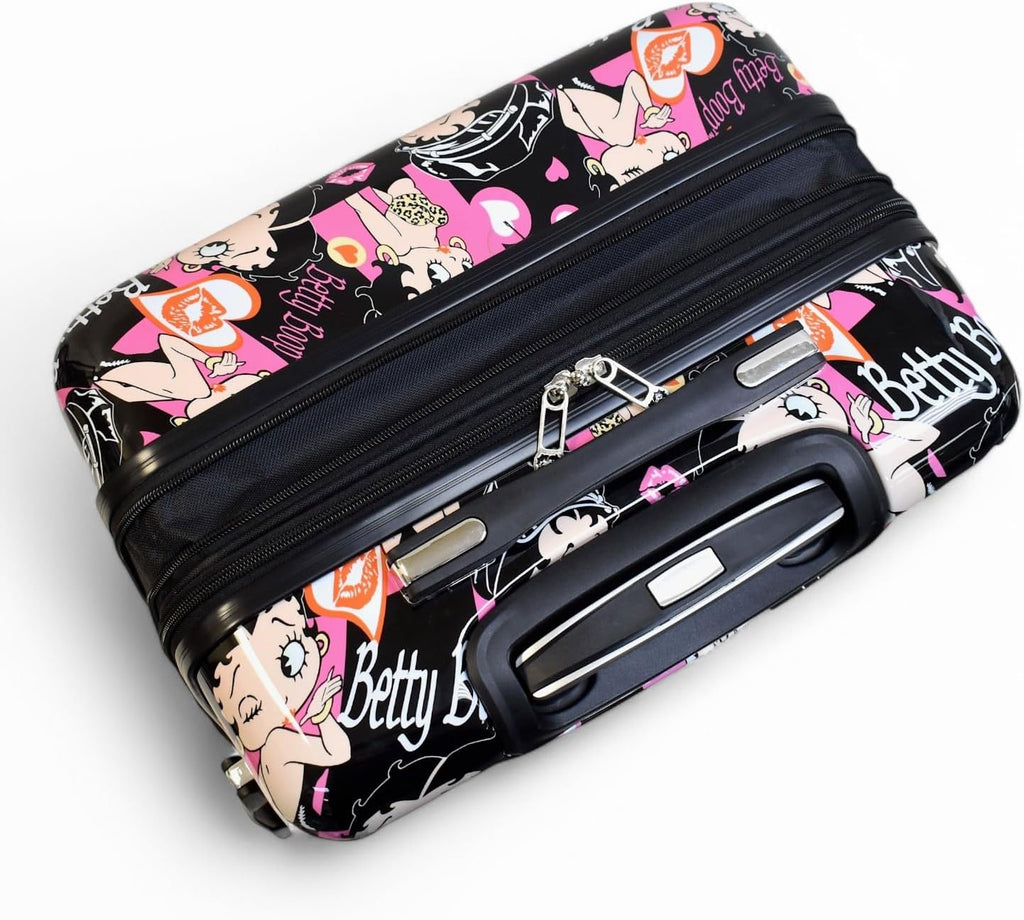 Betty Boop-Themed Wink Wink Hard Side Luggage Set. Carry-on, Medium and Large Checked Dony Corp.