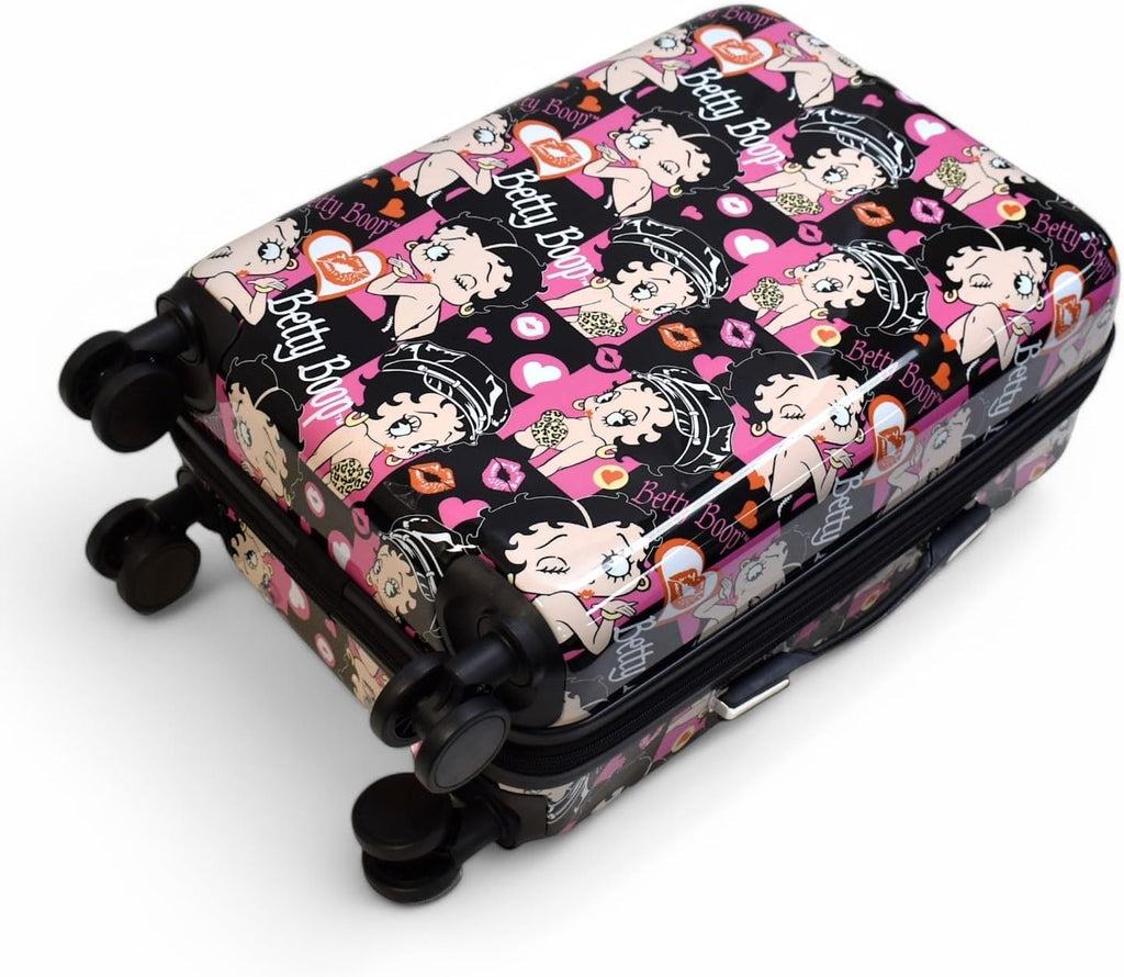 Betty Boop-Themed Wink Wink Hard Side Luggage Set. Carry-on, Medium and Large Checked Dony Corp.
