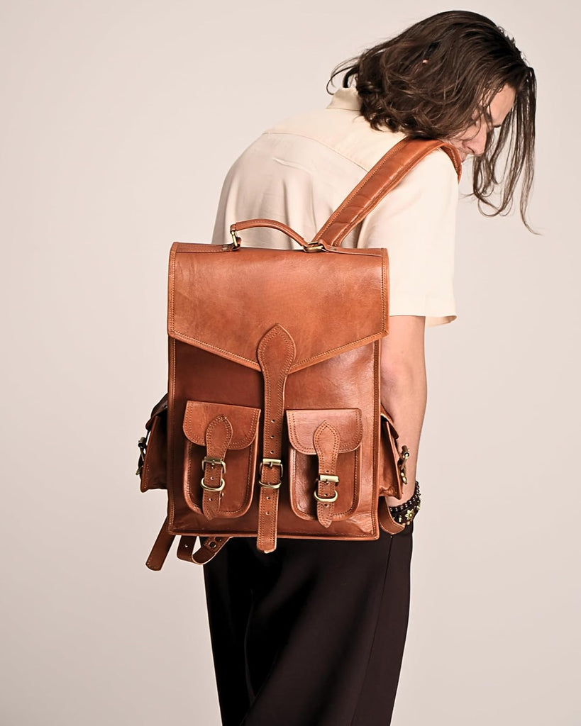 Vintage Leather Backpack Rucksack Classy Leather Bags