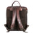Jack Georges Voyager Overnighter Leather Travel Backpack