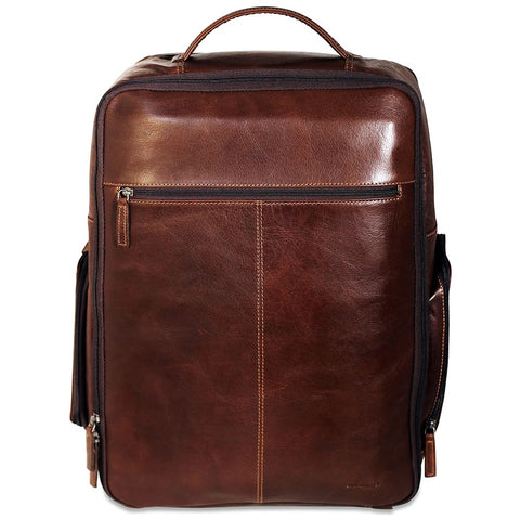 Jack Georges Large Leather Travel Backpack