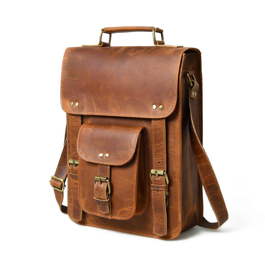 Front Pocket Daily Messenger Bag Classy Leather Bags