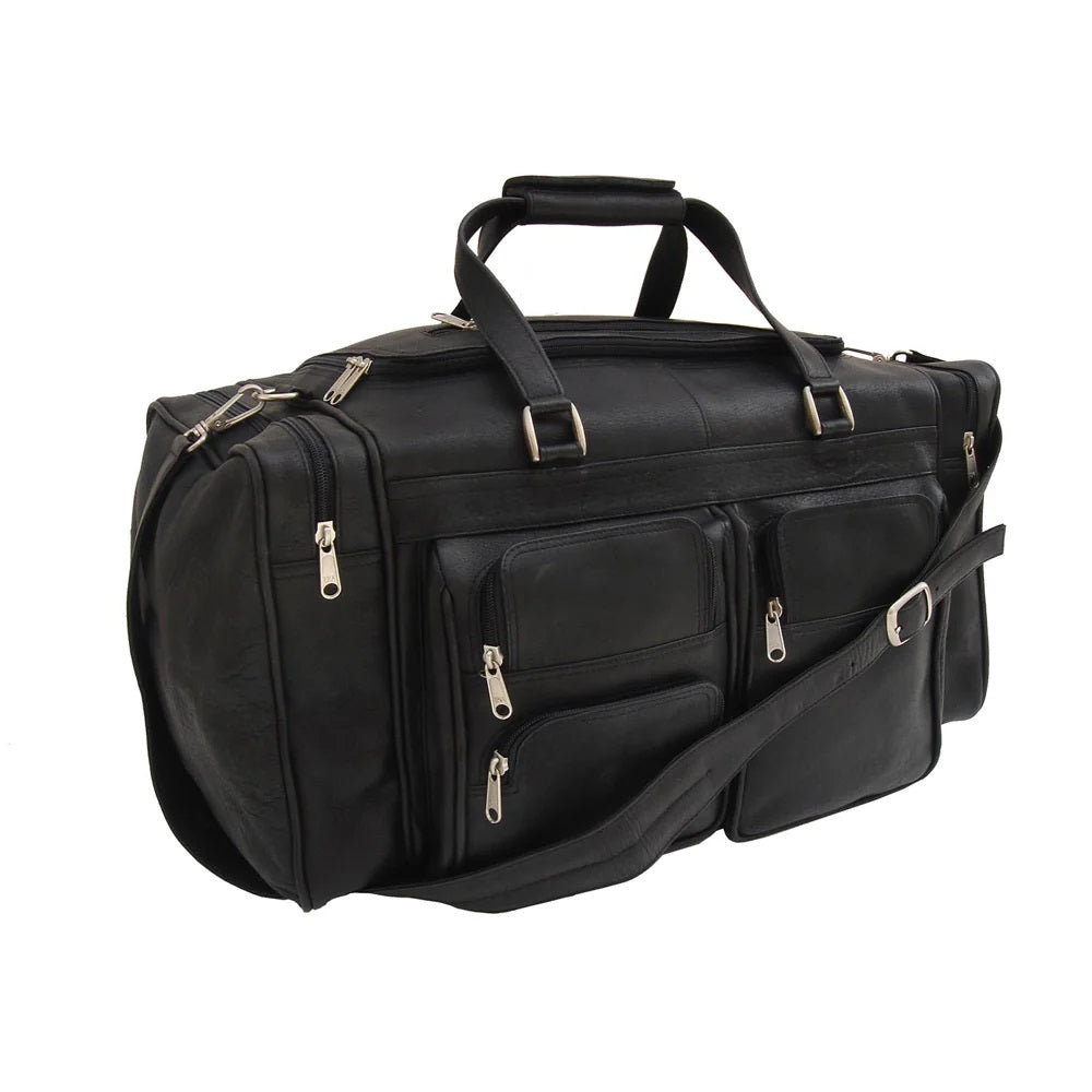 Piel Leather 20" Duffel Bag with Pockets
