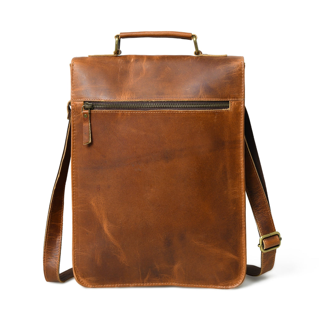 Front Pocket Daily Messenger Bag Classy Leather Bags