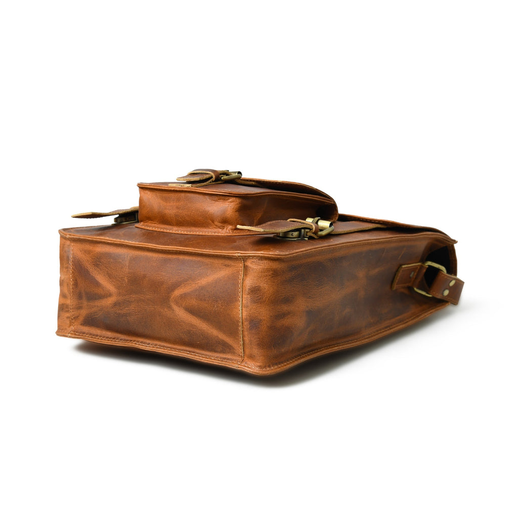 Front Pocket Daily Messenger Bag Classy Leather Bags