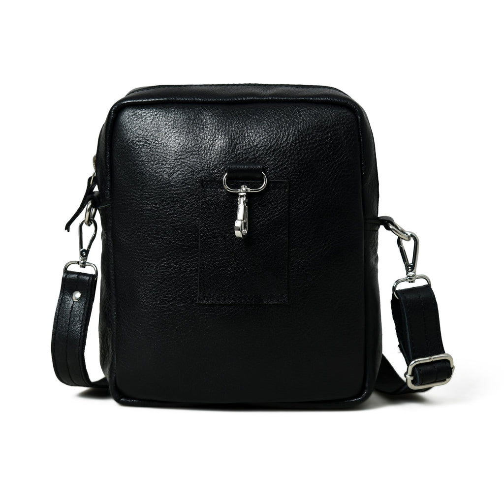 Enzo Black Side Messenger Classy Leather Bags