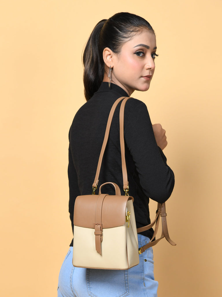 Claire Women's Backpack - Brown Classy Leather Bags