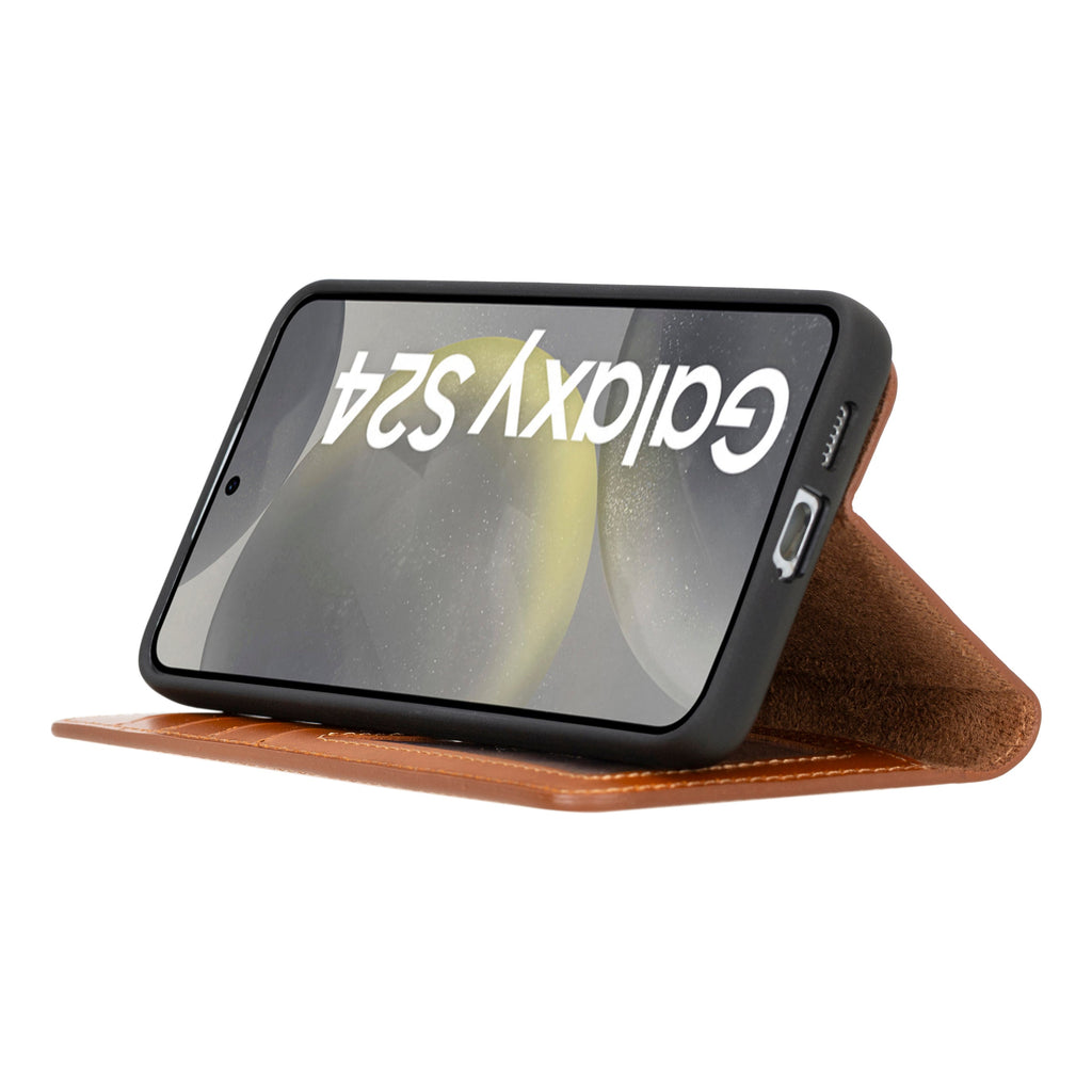 Magic Samsung Galaxy S24 Plus Leather Detachable Wallet Case - LuggageDesigners