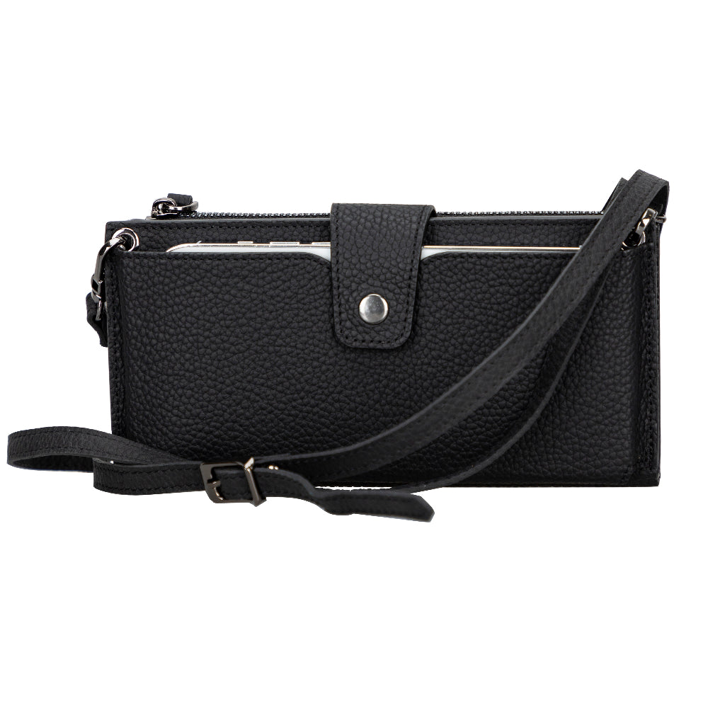 Lozan Strap Leather Crossbody Wallet Mizuri Leather