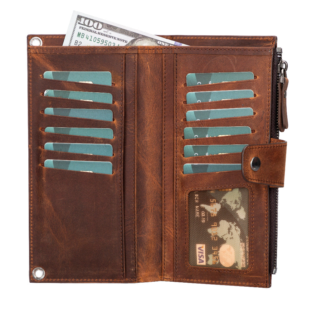 Lozan Strap Leather Crossbody Wallet Mizuri Leather