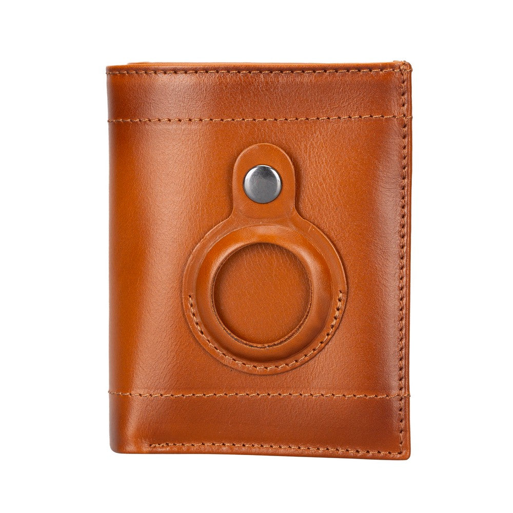 Airmaka Leather Card Holder With Airtag Slot Mizuri Leather
