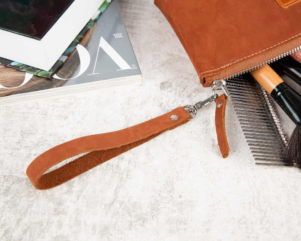 Luna Leather Makeup Bag Mizuri Leather