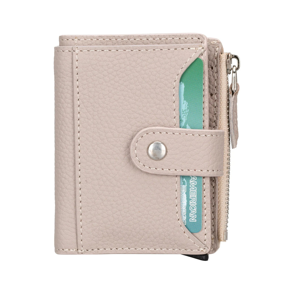Leather Zip Mechanical Card Holder Mizuri Leather