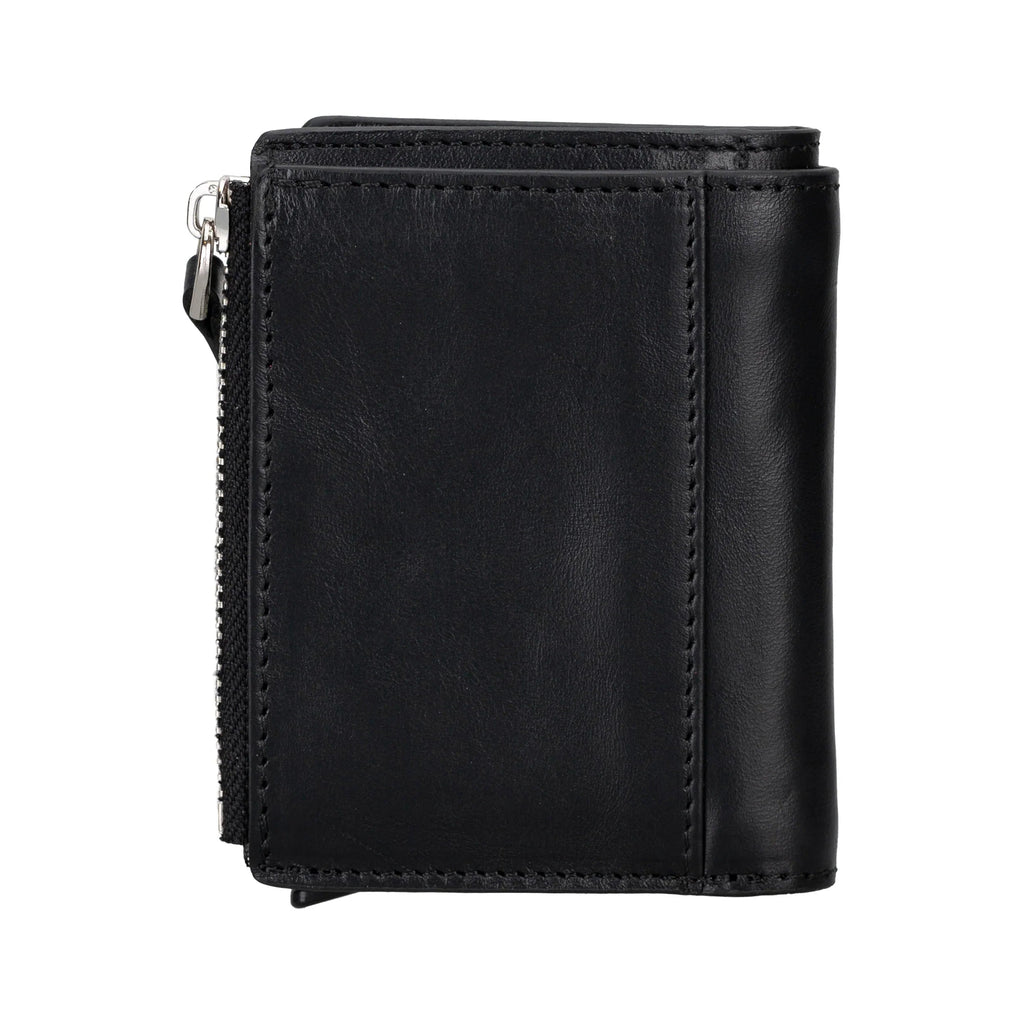 Leather Zip Mechanical Card Holder Mizuri Leather