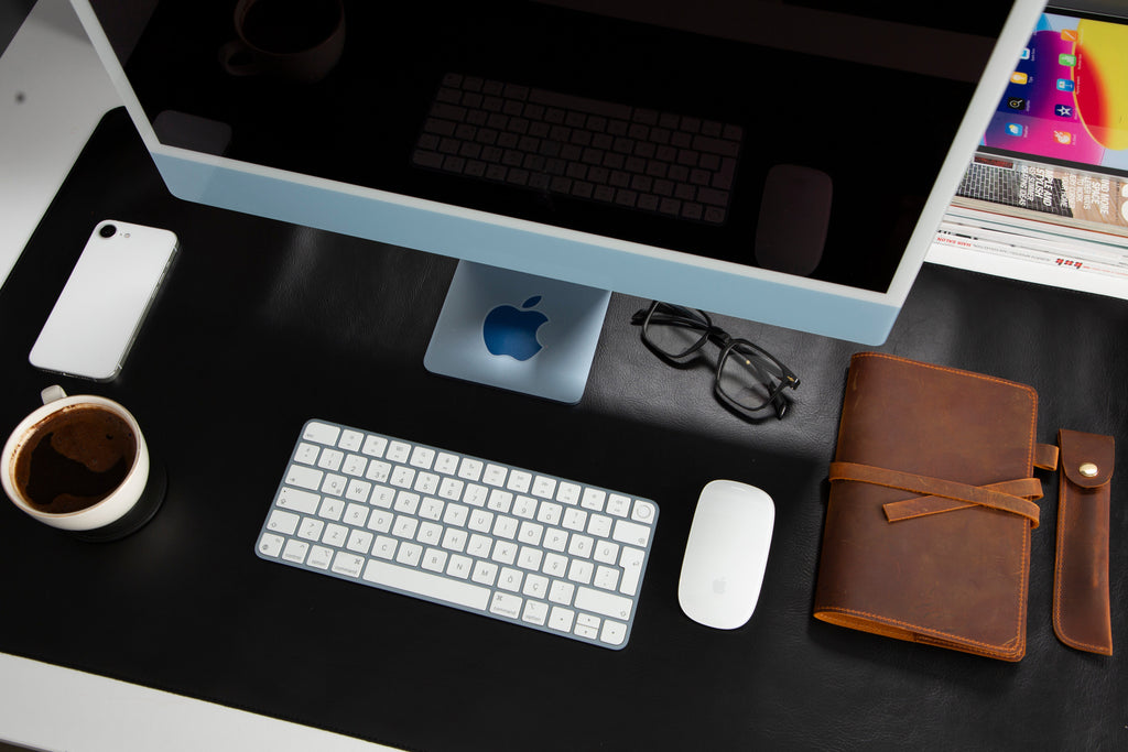 Natural Leather Desk Mat (91 cm x 48 cm) Mizuri Leather