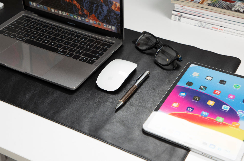 Leather Desk Mat (37 cm X 80 cm) Mizuri Leather