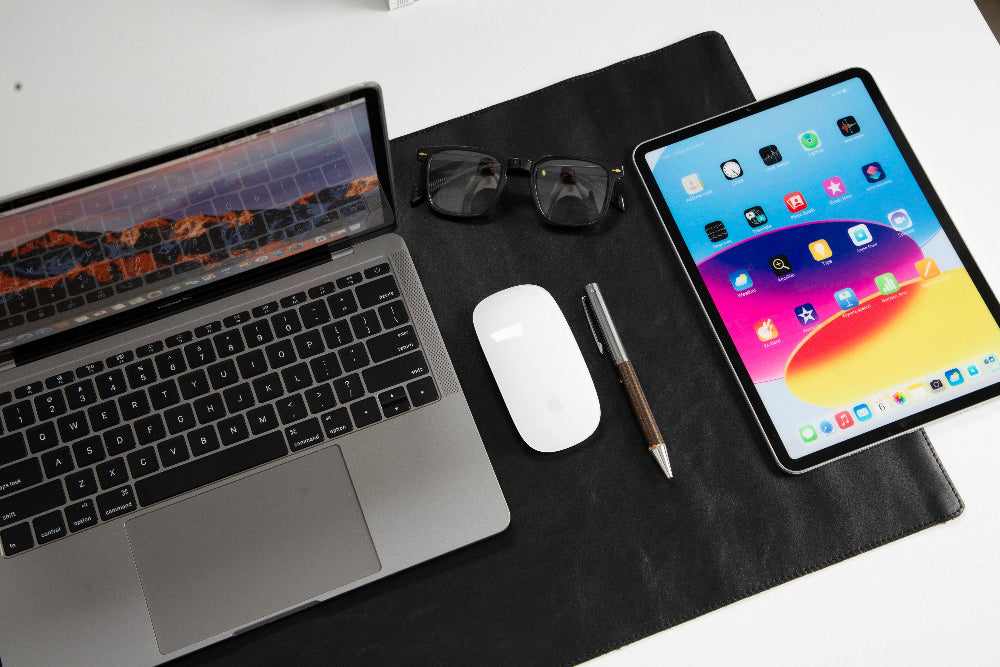 Leather Desk Mat (37 cm X 80 cm) Mizuri Leather