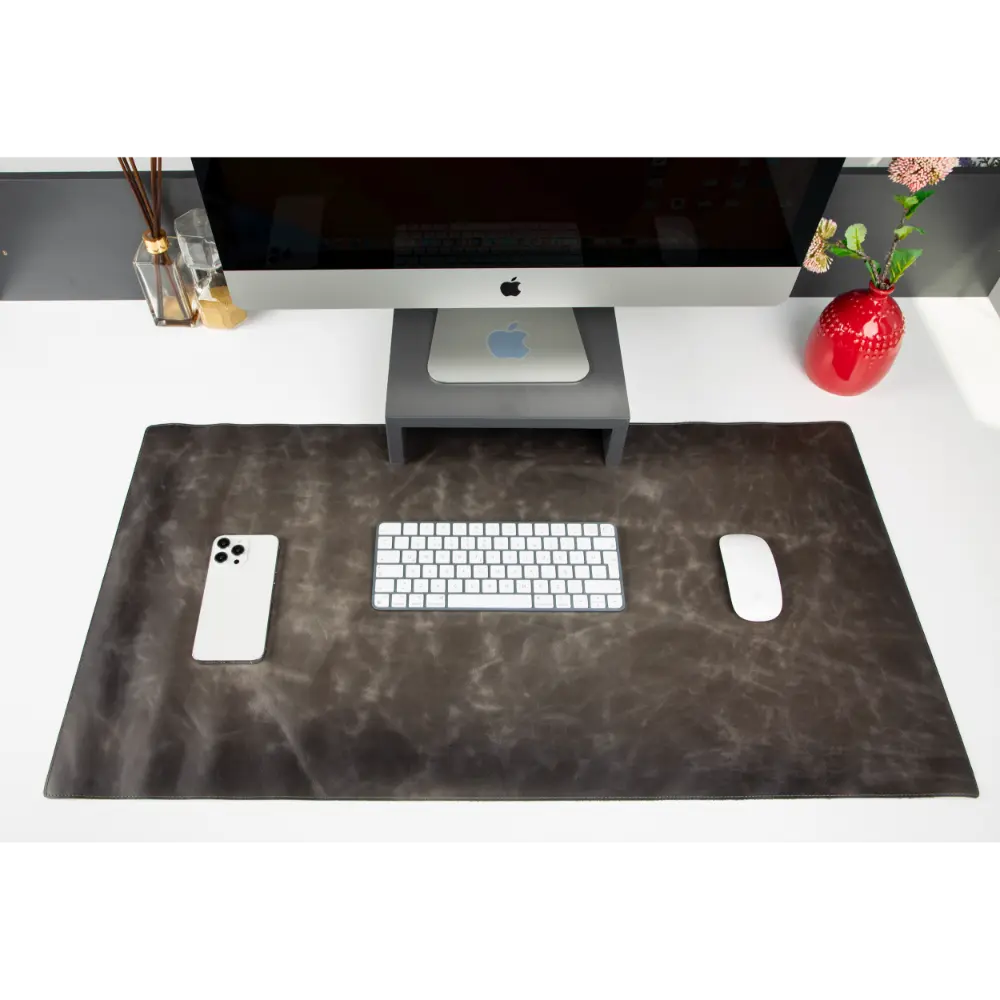 Natural Leather Desk Mat (37 cm x 80 cm) Mizuri Leather
