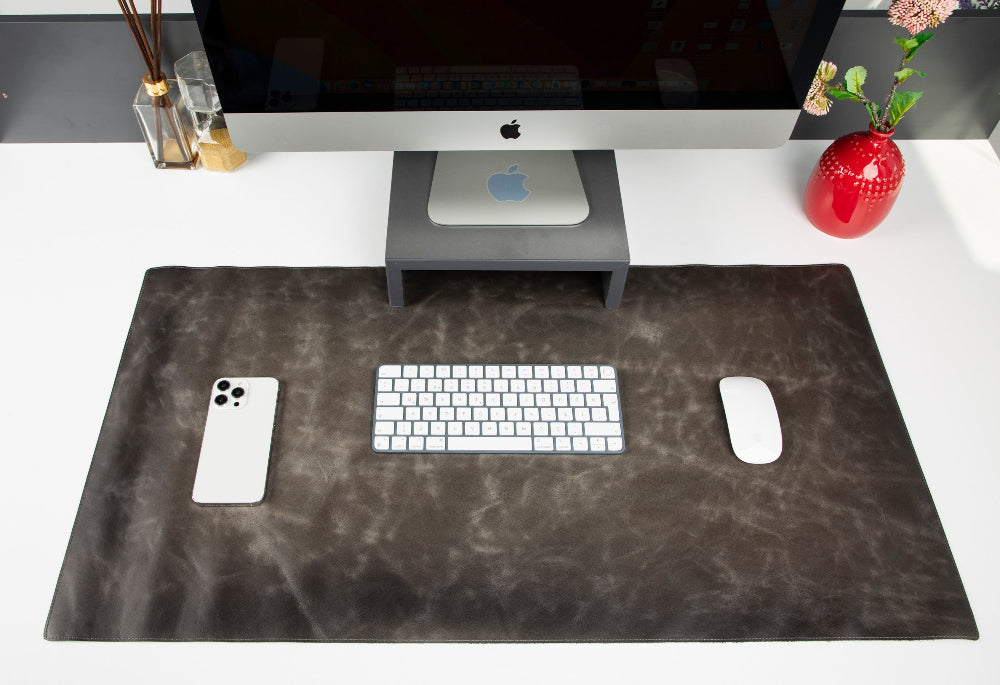 Leather Desk Mat (37 cm X 80 cm) Mizuri Leather