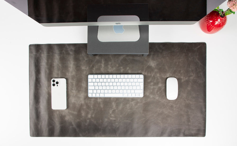 Leather Desk Mat (37 cm X 80 cm) Mizuri Leather