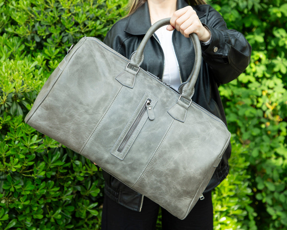 Dolly Leather Weekend Duffle Bag Mizuri Leather