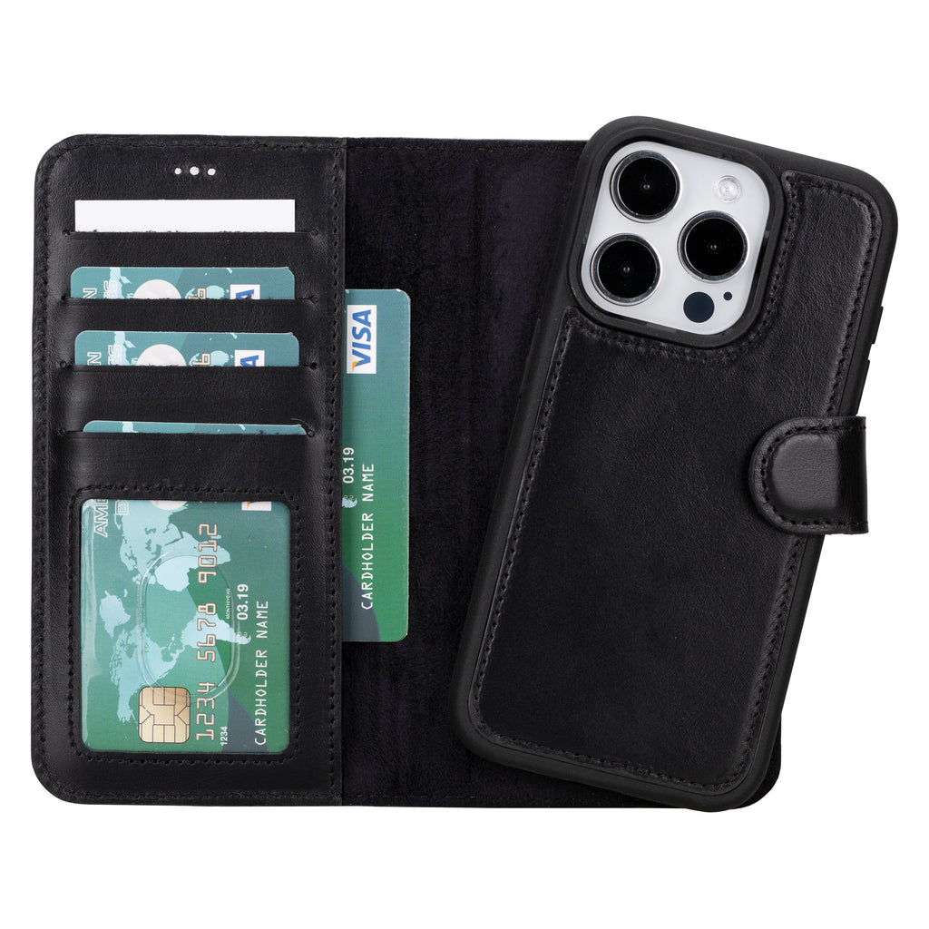 Magic iPhone 16 Pro Max Leather Detachable Wallet Case Mizuri Leather
